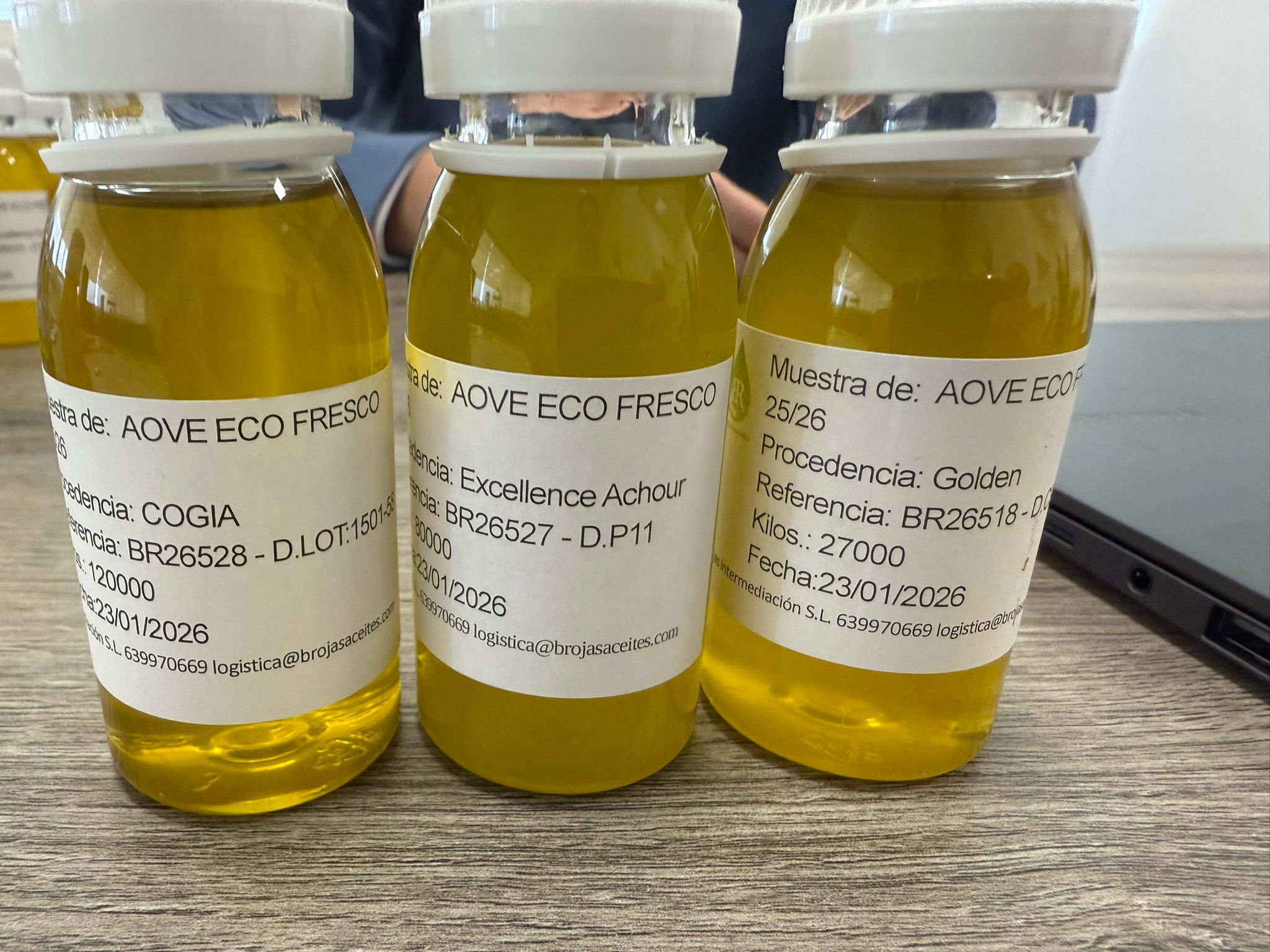 用于验证的橄榄油批次样品